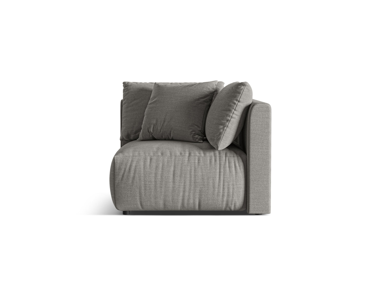 Chris Modul Corner, 100x100 cm — Warm grey