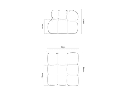 Bellis Modul Corner, 94x94 cm