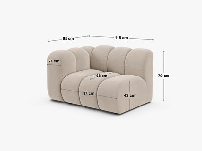 Sofamodul Bouclé Beige Lupine — Ansicht 4