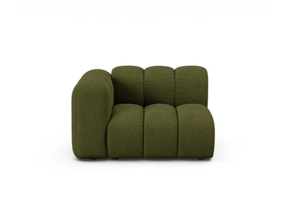 Sofamodul Bouclé Beige Lupine — Dark Olive Green