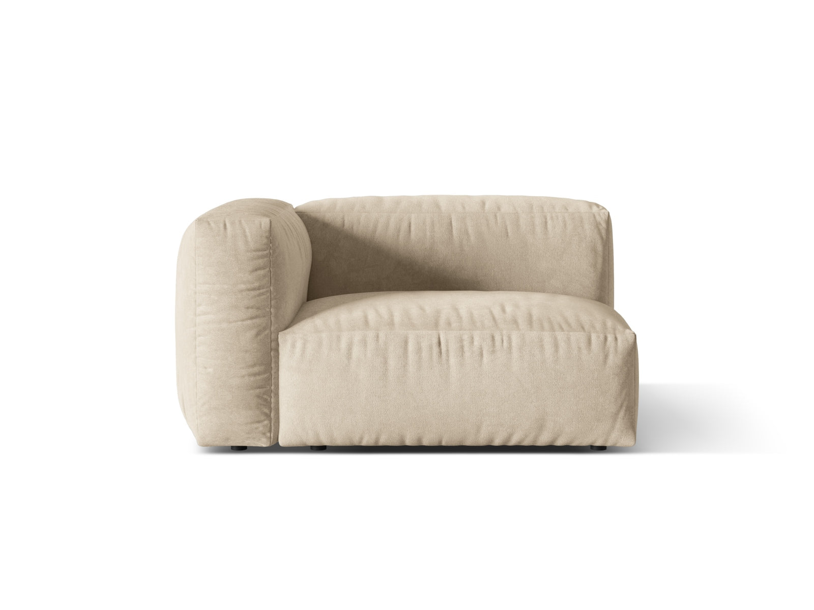 Martina Wide Single Seat, 120x106 cm — Light Beige / Left