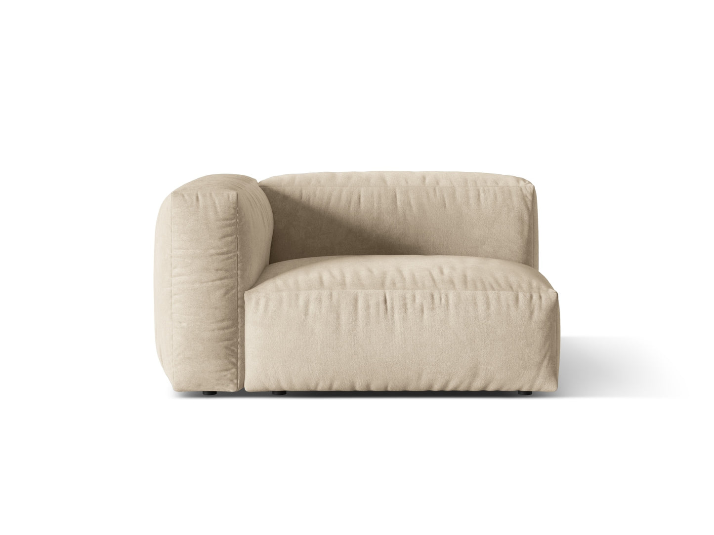 Martina Wide Single Seat, 120x106 cm — Light Beige / Left