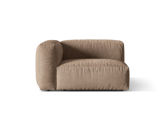 Martina Wide Single Seat, 120x106 cm — Dark Beige / Left