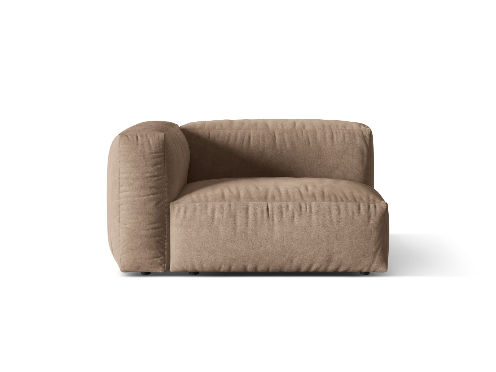 Martina Wide Single Seat, 120x106 cm — Dark Beige / Left