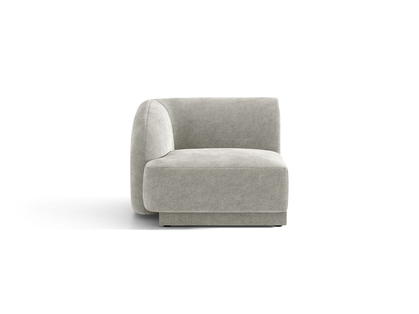 Miley Modul, 90x90 cm — Light Grey / Left