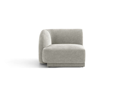 Miley Modul, 90x90 cm — Light Grey / Left