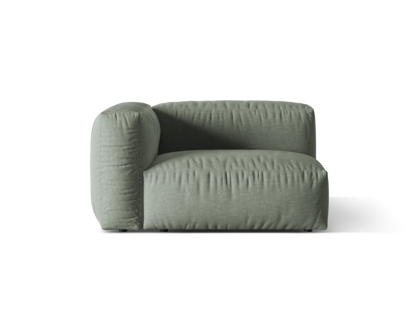 Martina Wide Single Seat, 120x106 cm — Moss Green / Left