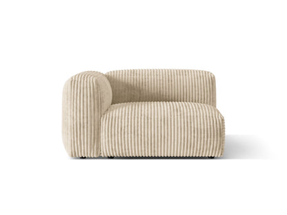 Martina Wide Single Seat, 120x106 cm — Light Beige / Left