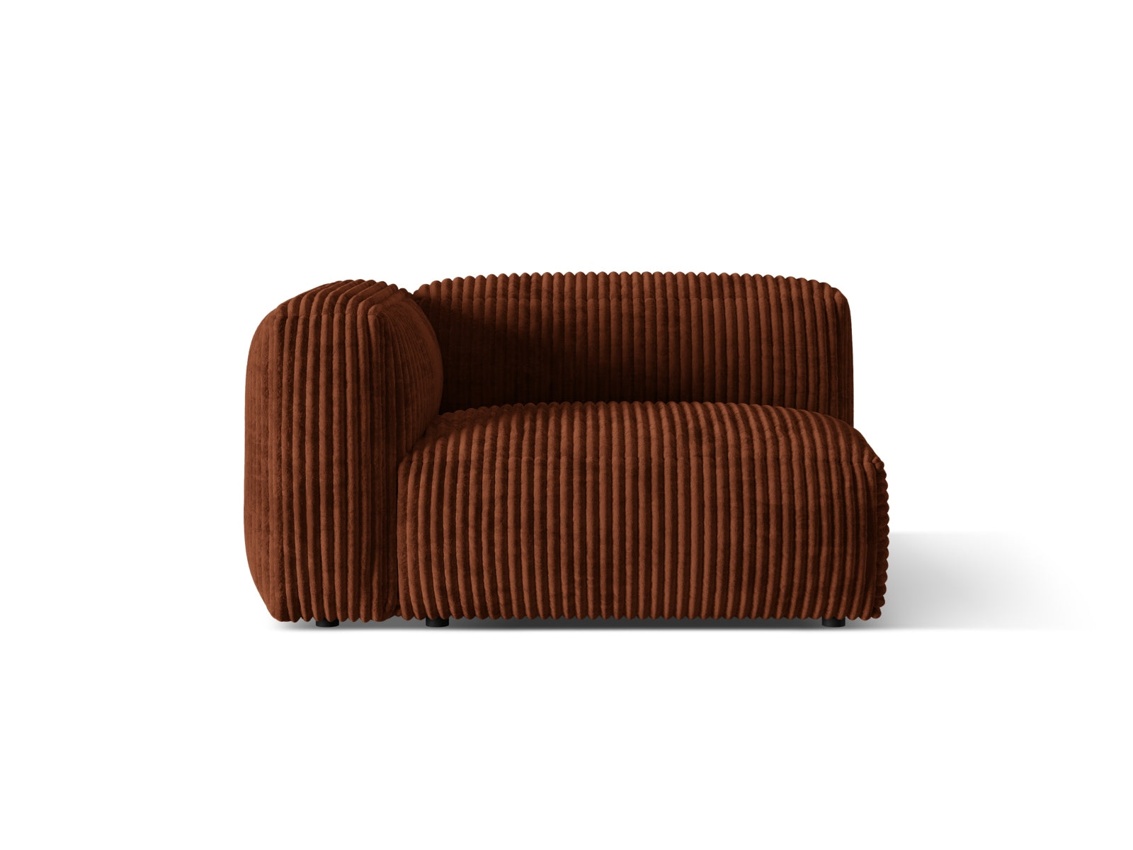 Martina Wide Single Seat, 120x106 cm — Brick / Left