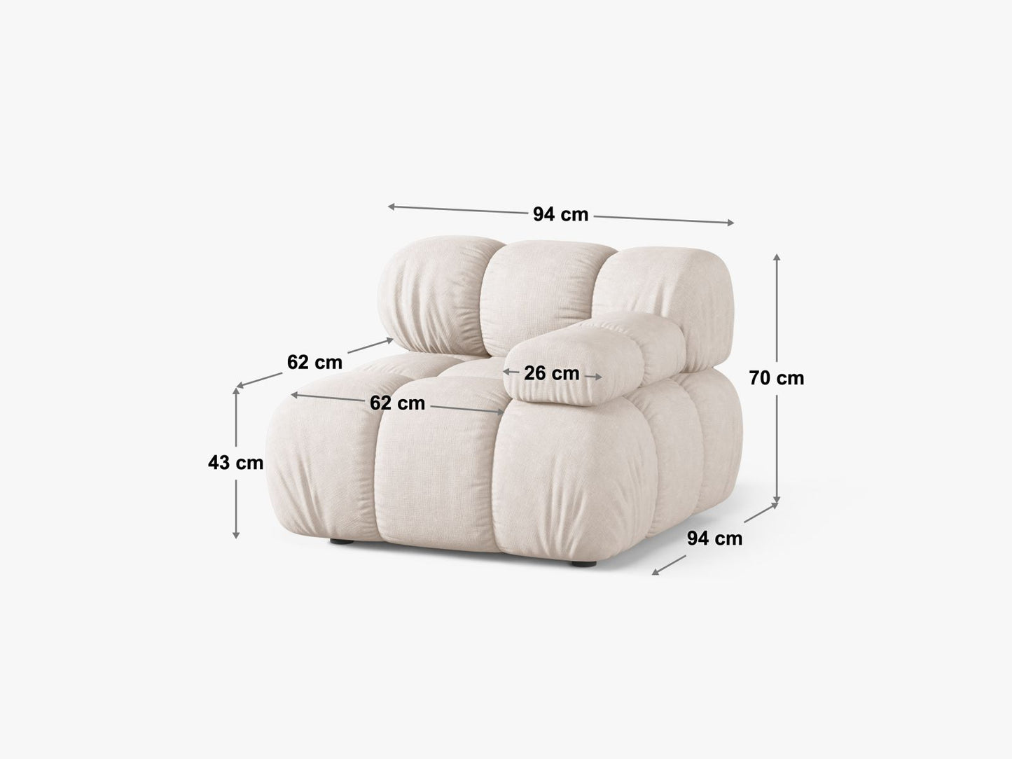 Bellis Modul, 94x94 cm