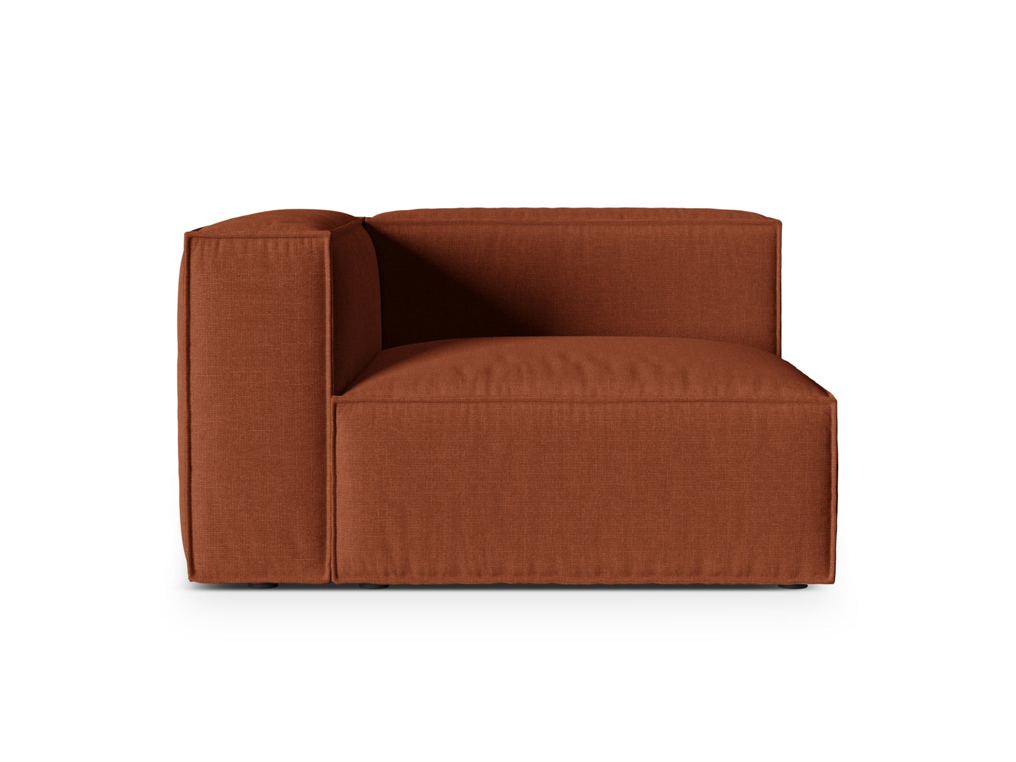 Nuria Modular Sofa, 125x110 cm — Brick / Left