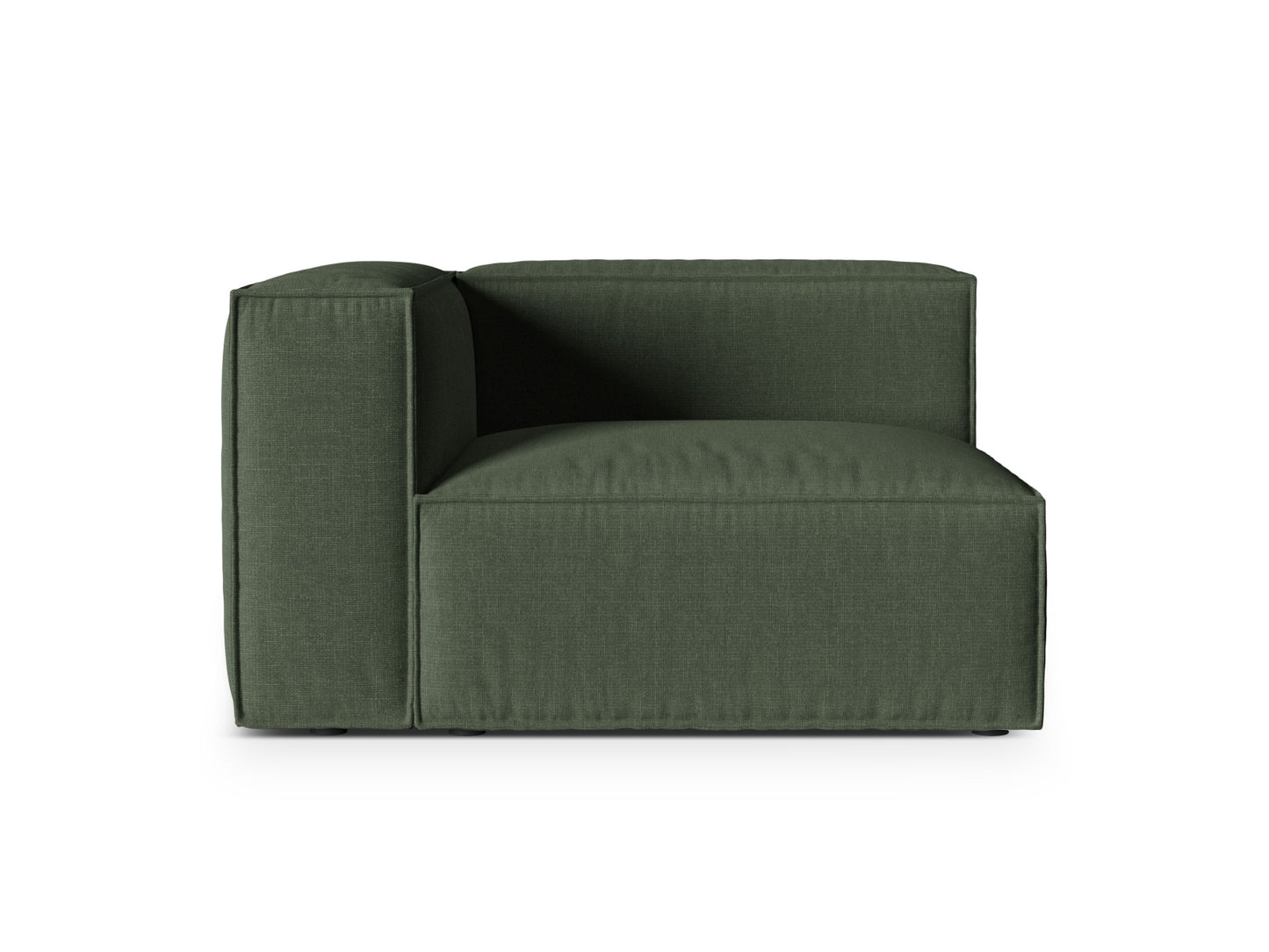 Nuria Modular Sofa, 125x110 cm — Moss Green / Left