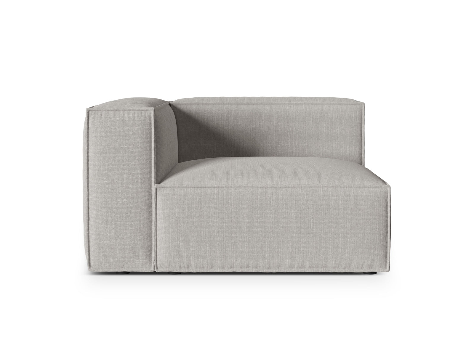 Nuria Modular Sofa, 125x110 cm — Light Grey / Left