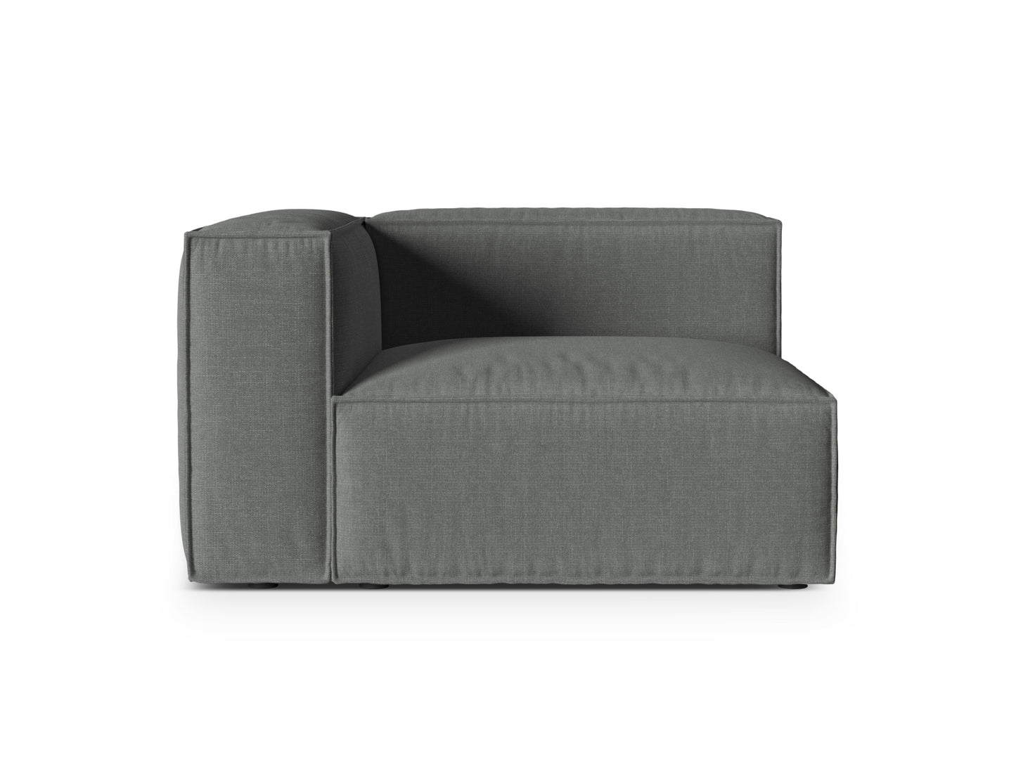 Nuria Modular Sofa, 125x110 cm — Grey / Left