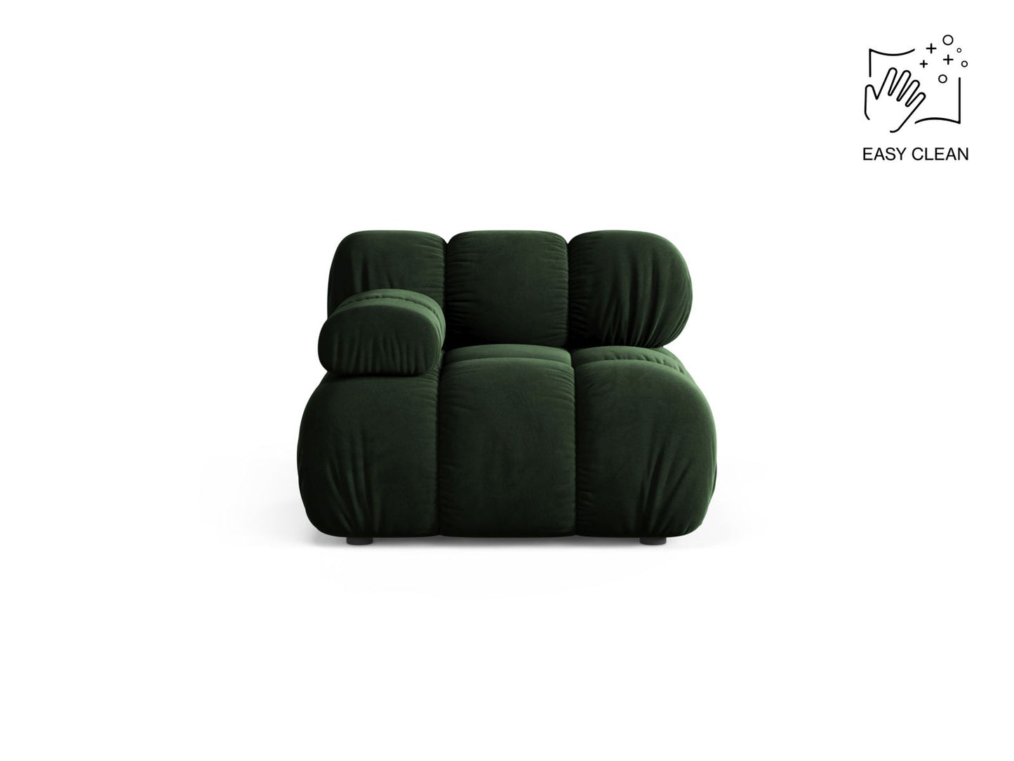 Bellis Modul, 94x94 cm — Bottle Green / Left