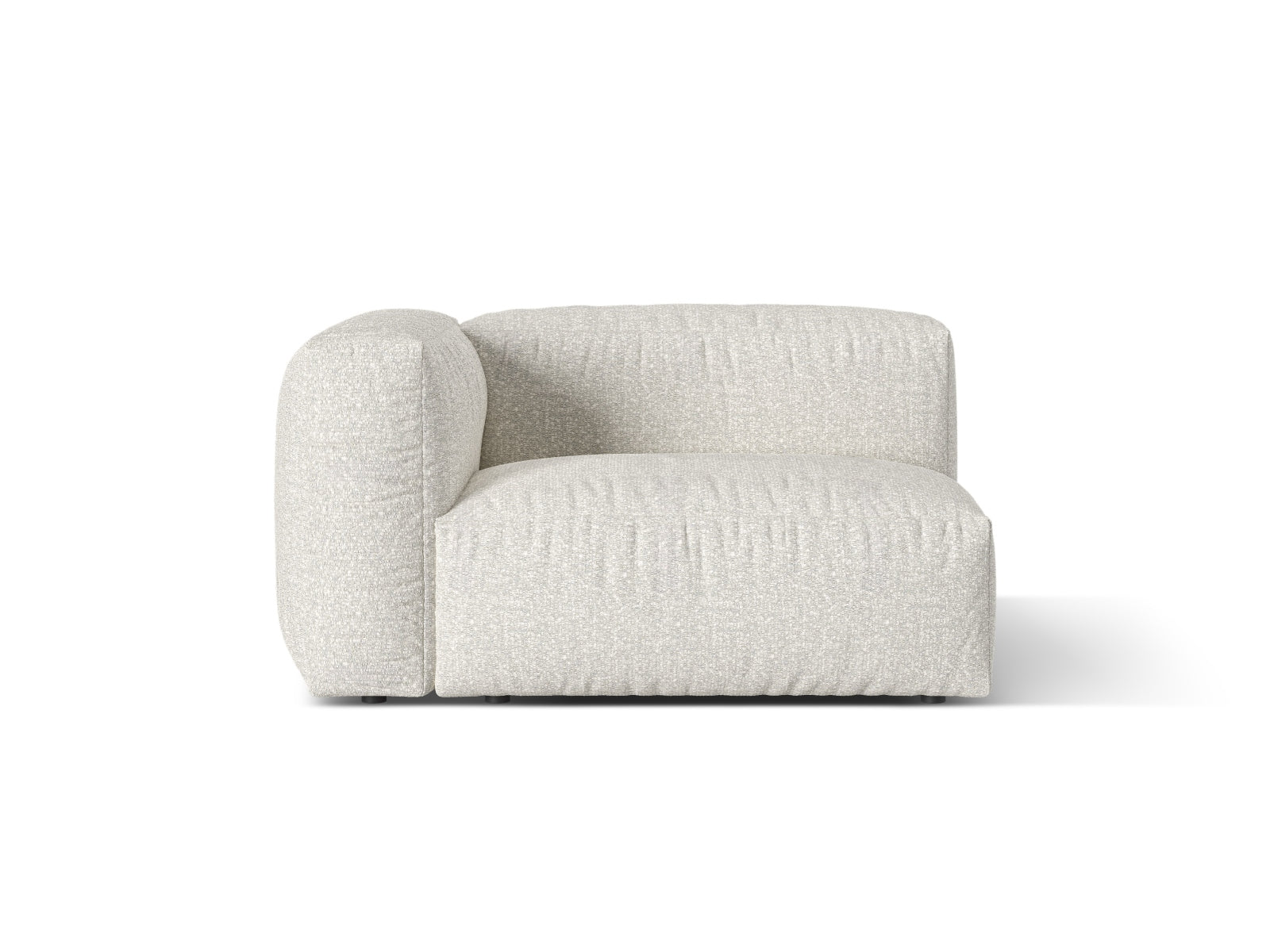 Martina Wide Single Seat, 120x106 cm — Grey Beige Melange / Left