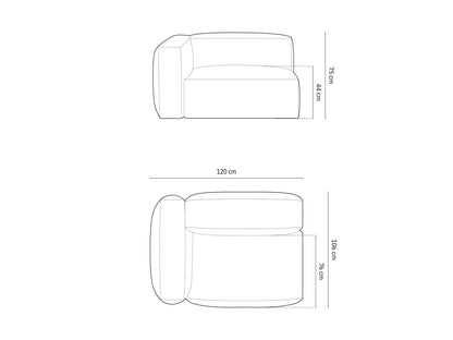 Martina Wide Single Seat, 120x106 cm