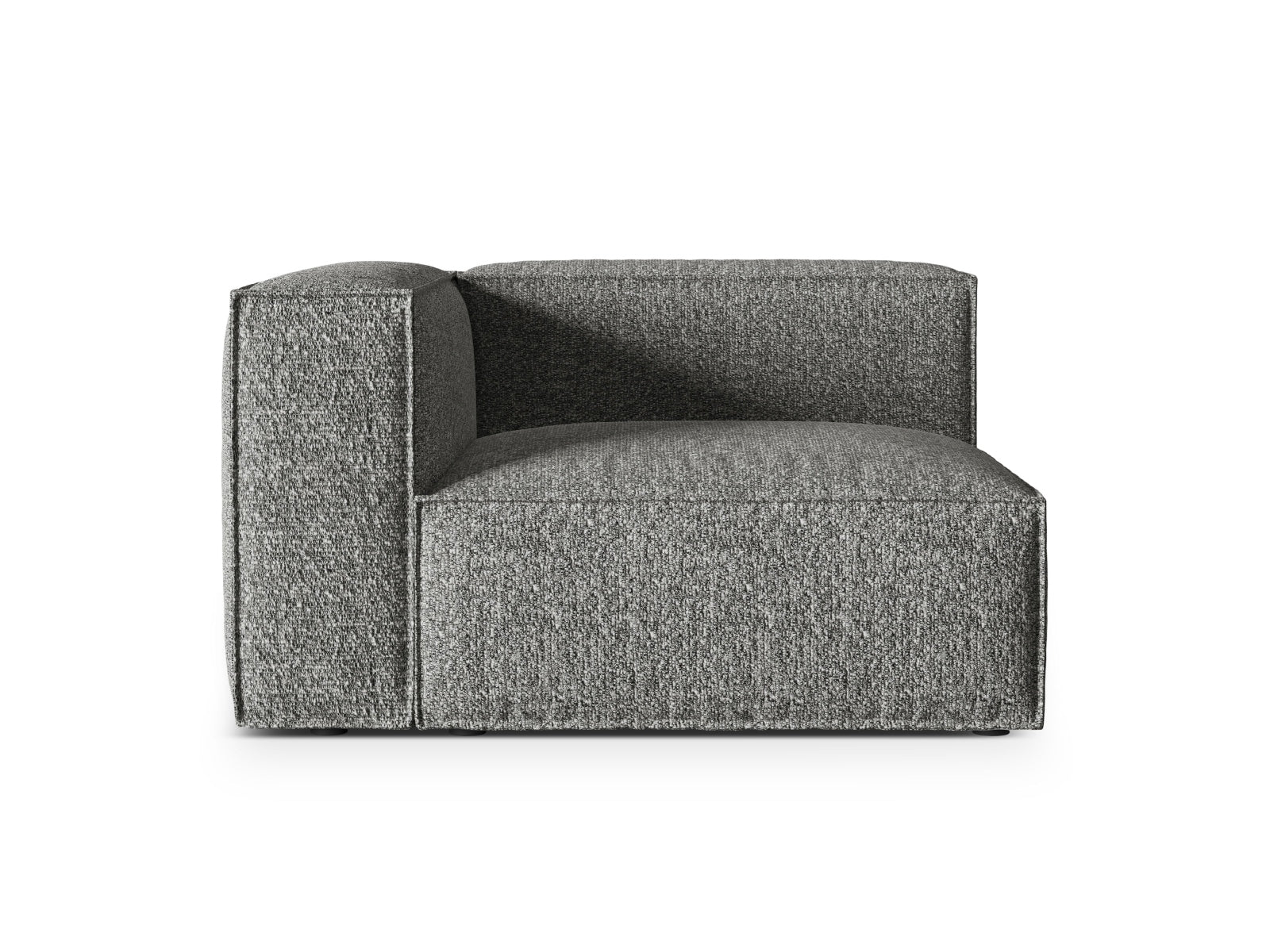 Nuria Modular Sofa, 125x110 cm — Graphite / Left