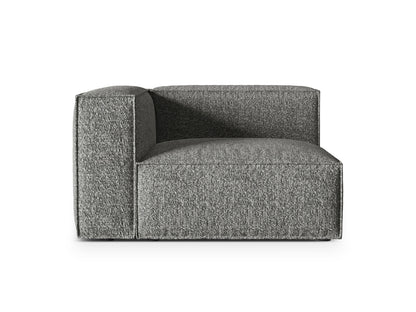 Nuria Modular Sofa, 125x110 cm — Graphite / Left