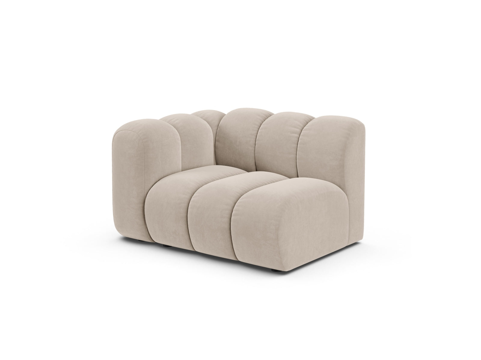 Sofamodul Samt Beige Lupine — Detailansicht