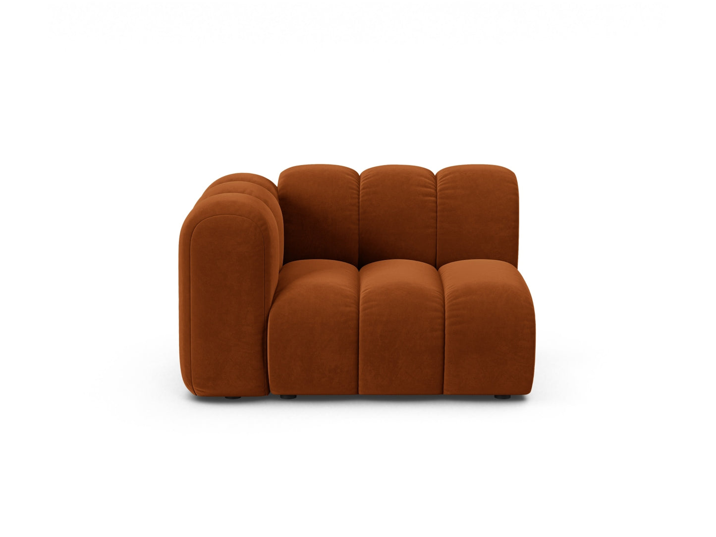 Sofamodul Samt Beige Lupine — Terracotta