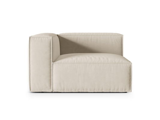 Nuria Modular Sofa, 125x110 cm — Beige / Left