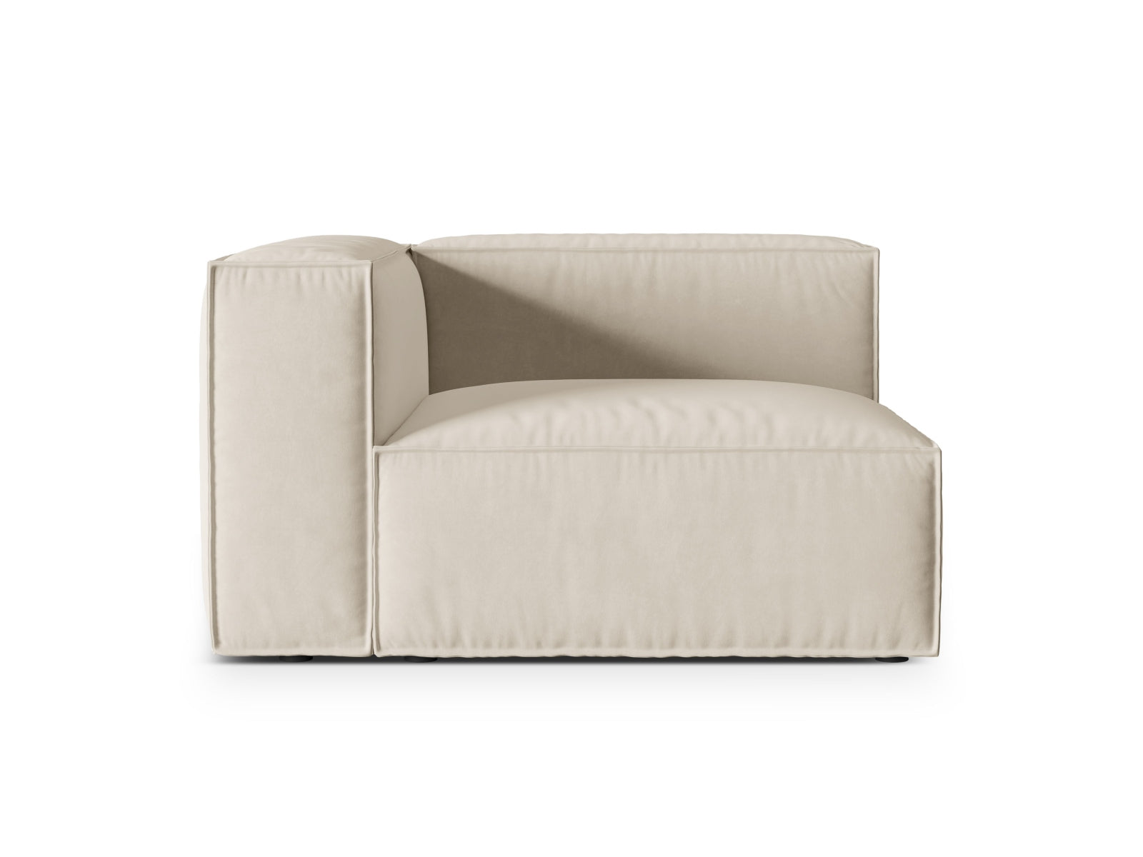 Nuria Modular Sofa, 125x110 cm — Beige / Left
