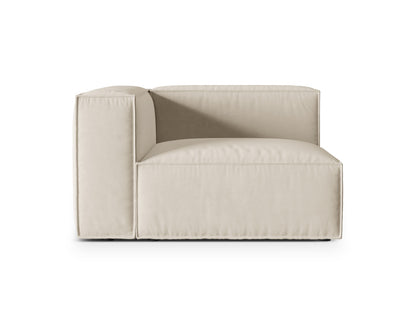 Nuria Modular Sofa, 125x110 cm — Beige / Left