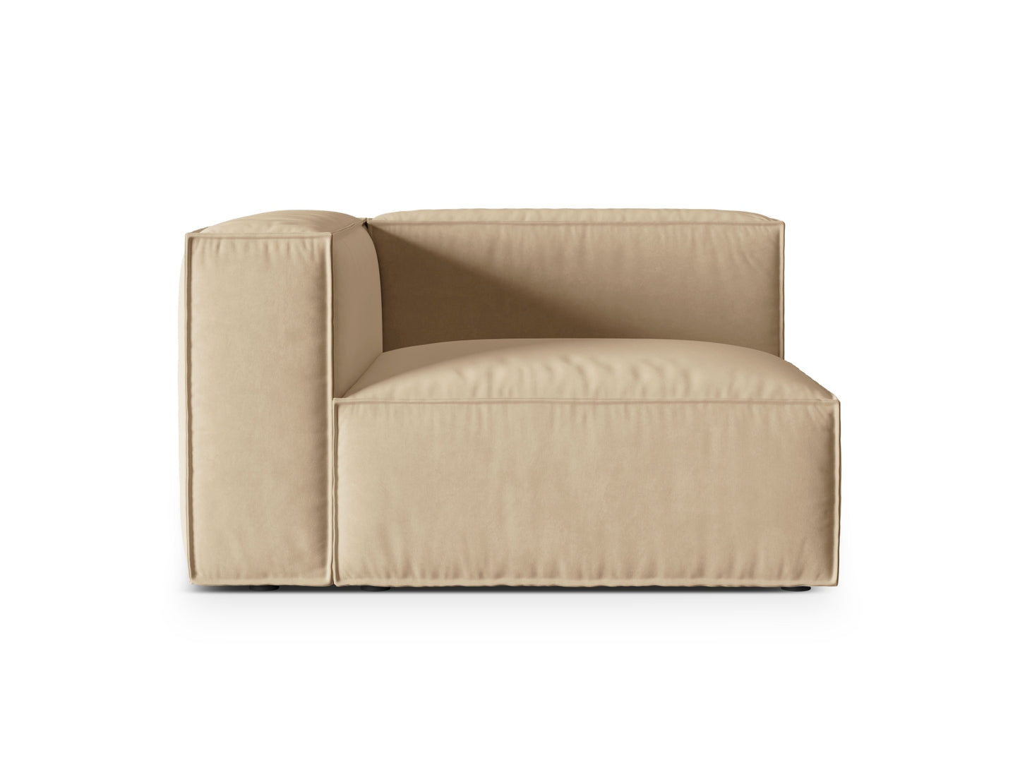 Nuria Modular Sofa, 125x110 cm — Nude / Left