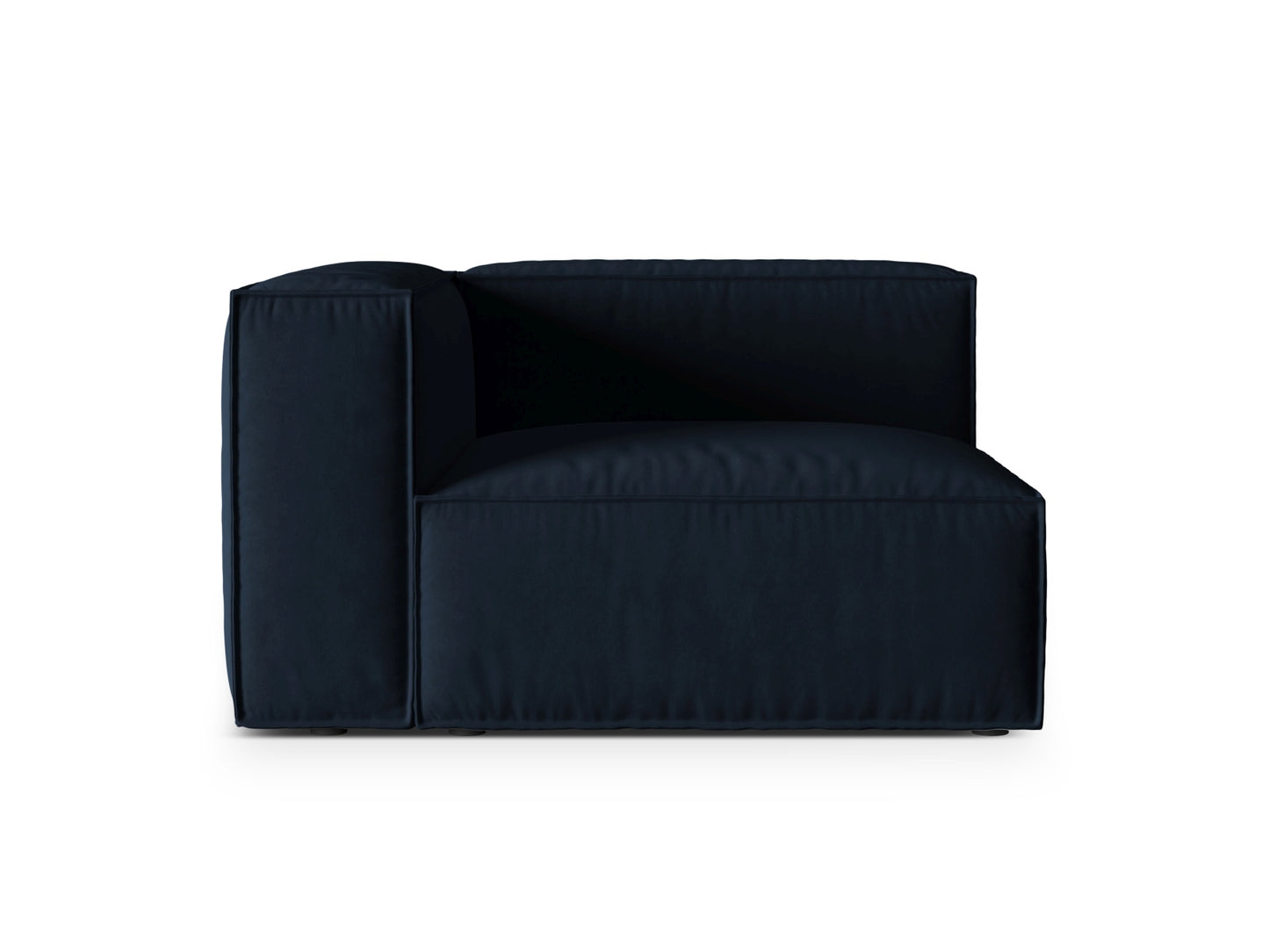 Nuria Modular Sofa, 125x110 cm — Dark Blue / Left