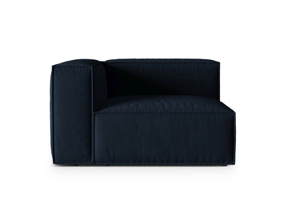 Nuria Modular Sofa, 125x110 cm — Dark Blue / Left
