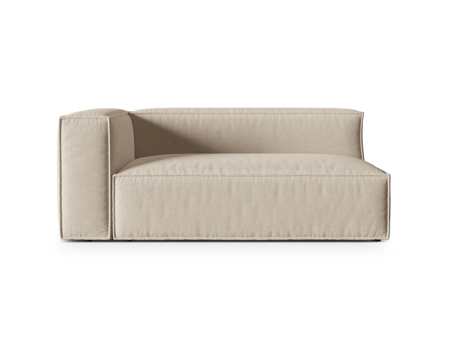 Nuria Modular Sofa, 2 Seats — Beige / Left