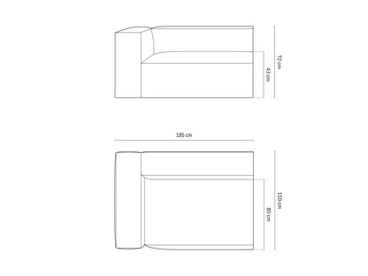 Nuria Modular Sofa, 2 Seats