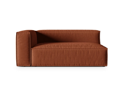 Nuria Modular Sofa, 2 Seats — Brick / Left