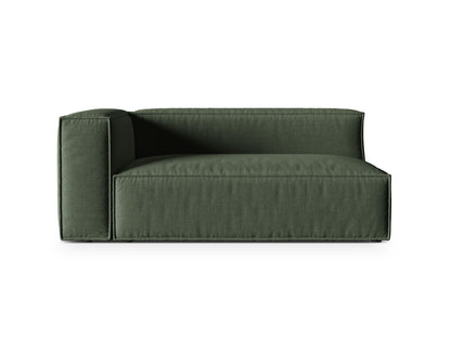 Nuria Modular Sofa, 2 Seats — Moss Green / Left