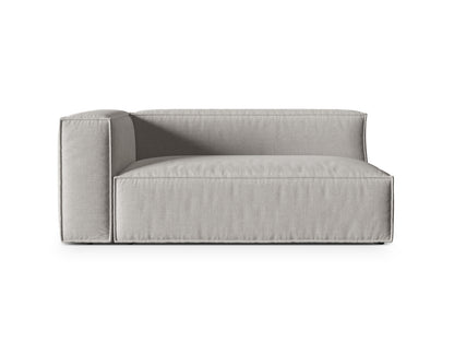Nuria Modular Sofa, 2 Seats — Light Grey / Left