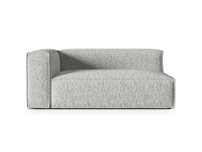 Nuria Modular Sofa, 2 Seats — Silver / Left