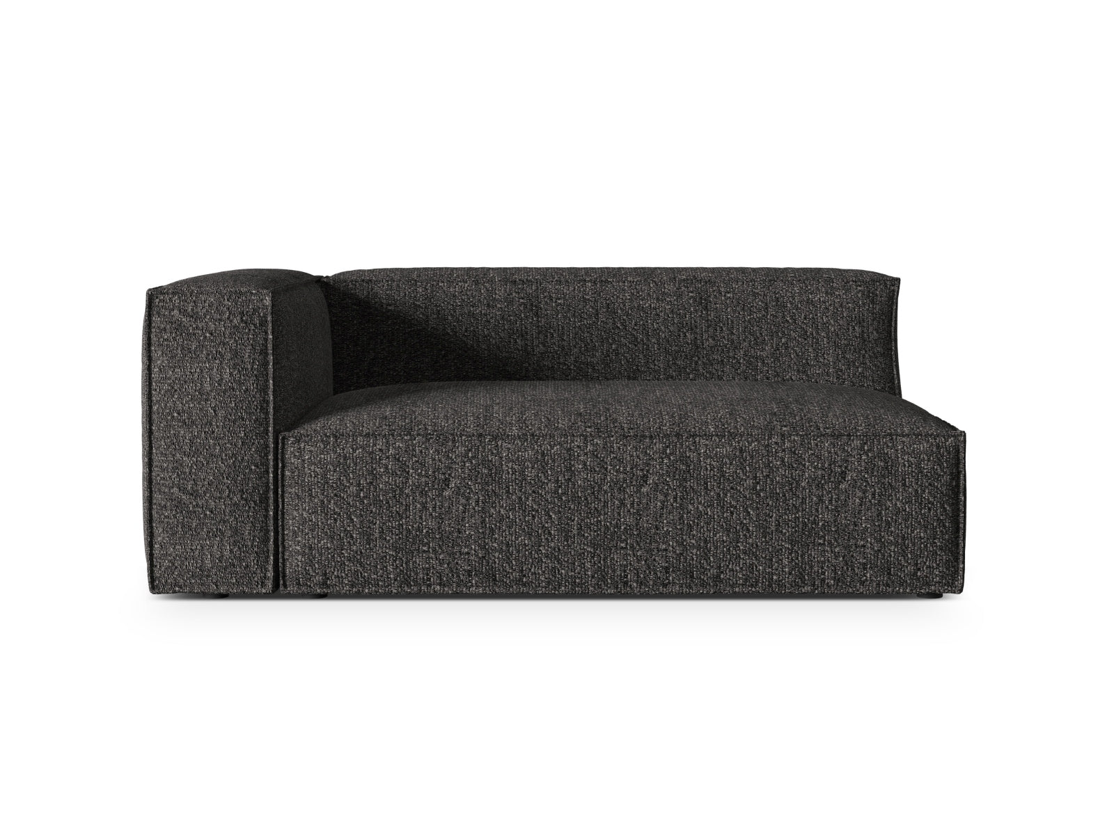 Nuria Modular Sofa, 2 Seats — Anthracite / Left