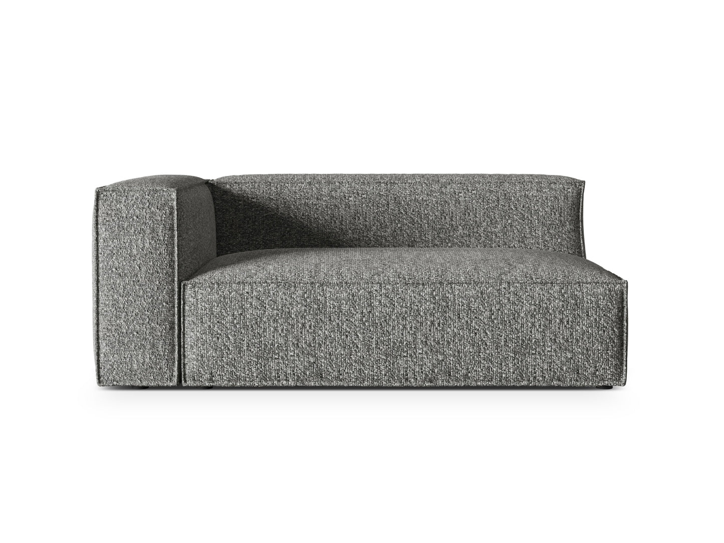 Nuria Modular Sofa, 2 Seats — Graphite / Left