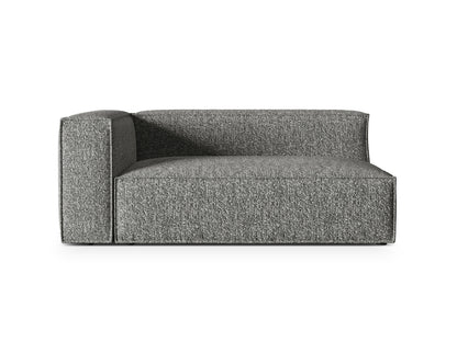 Nuria Modular Sofa, 2 Seats — Graphite / Left