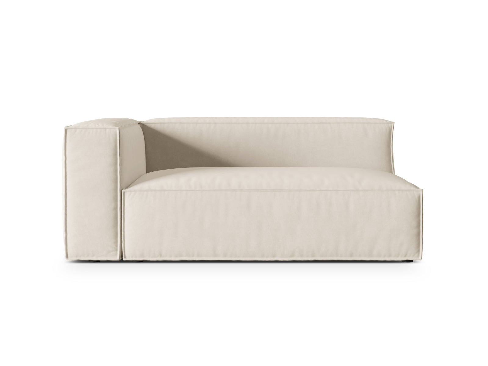 Nuria Modular Sofa, 2 Seats — Beige / Left