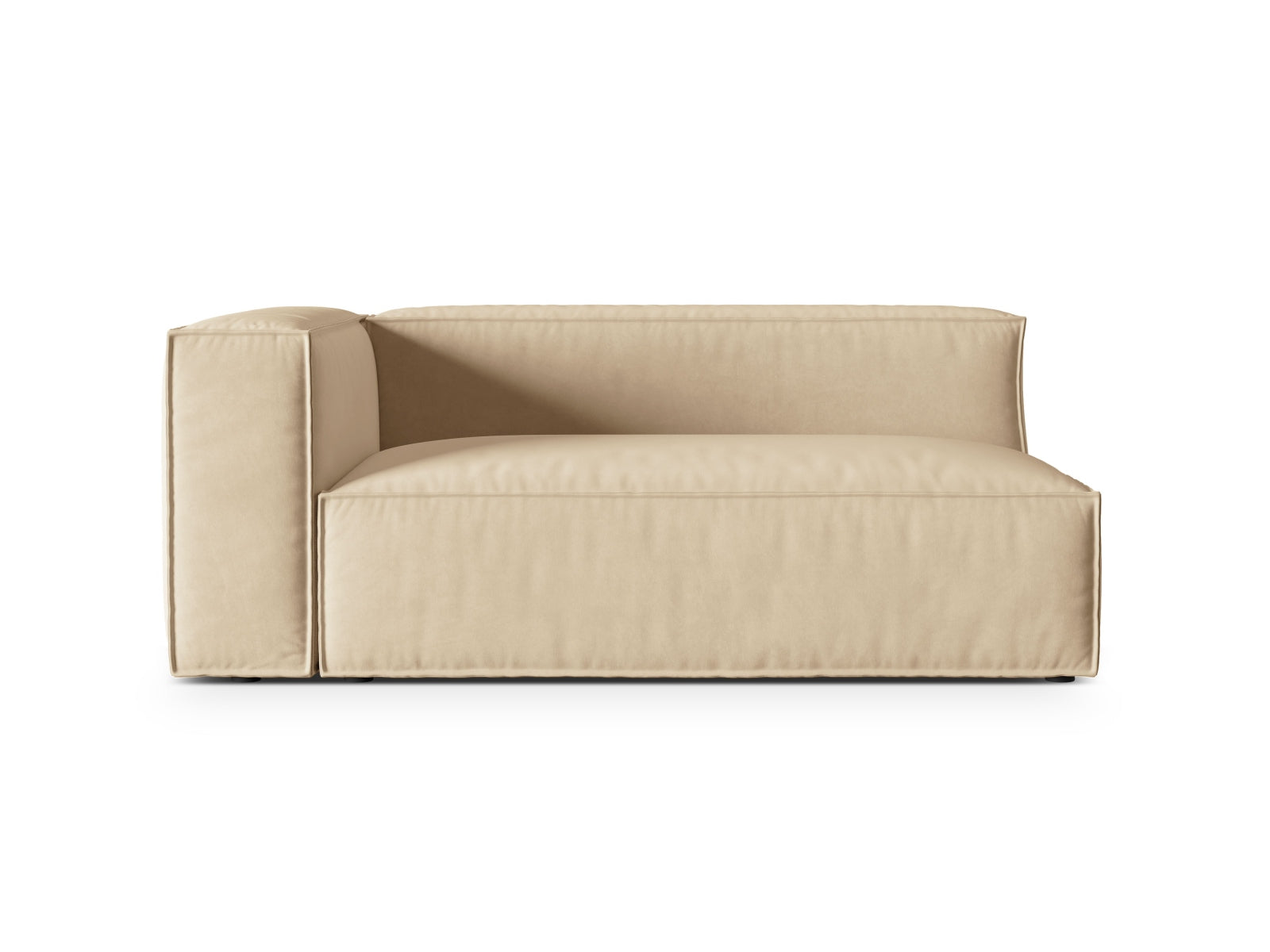 Nuria Modular Sofa, 2 Seats — Nude / Left