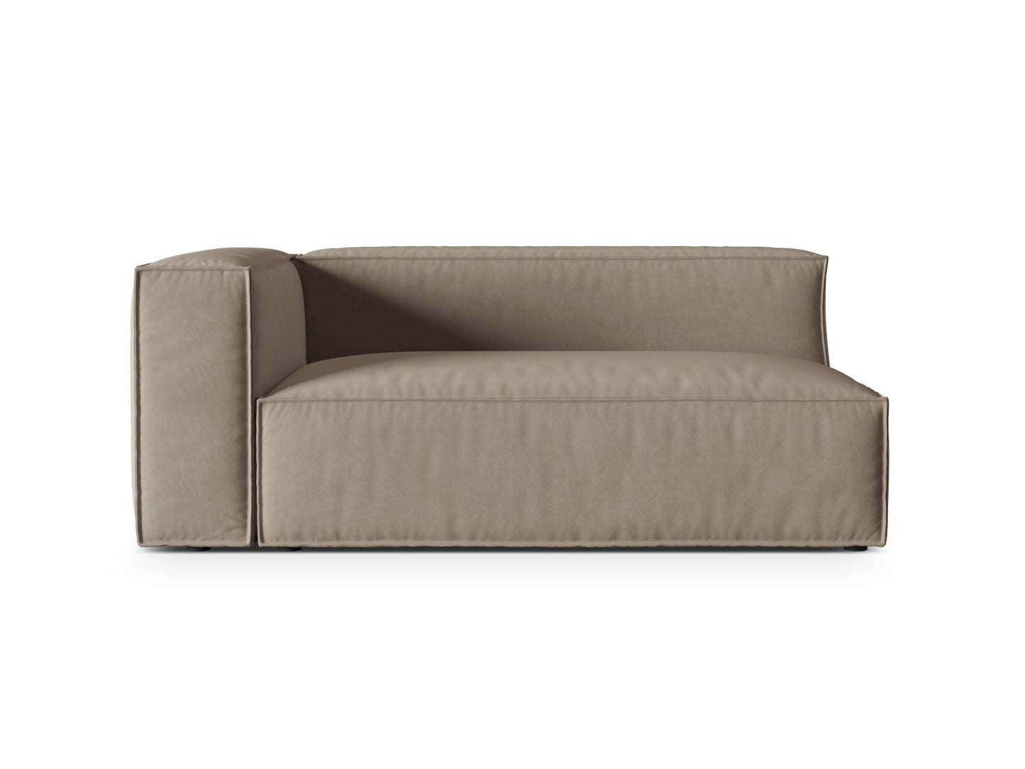 Nuria Modular Sofa, 2 Seats — Warm grey / Left