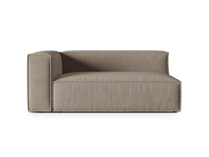 Nuria Modular Sofa, 2 Seats — Warm grey / Left