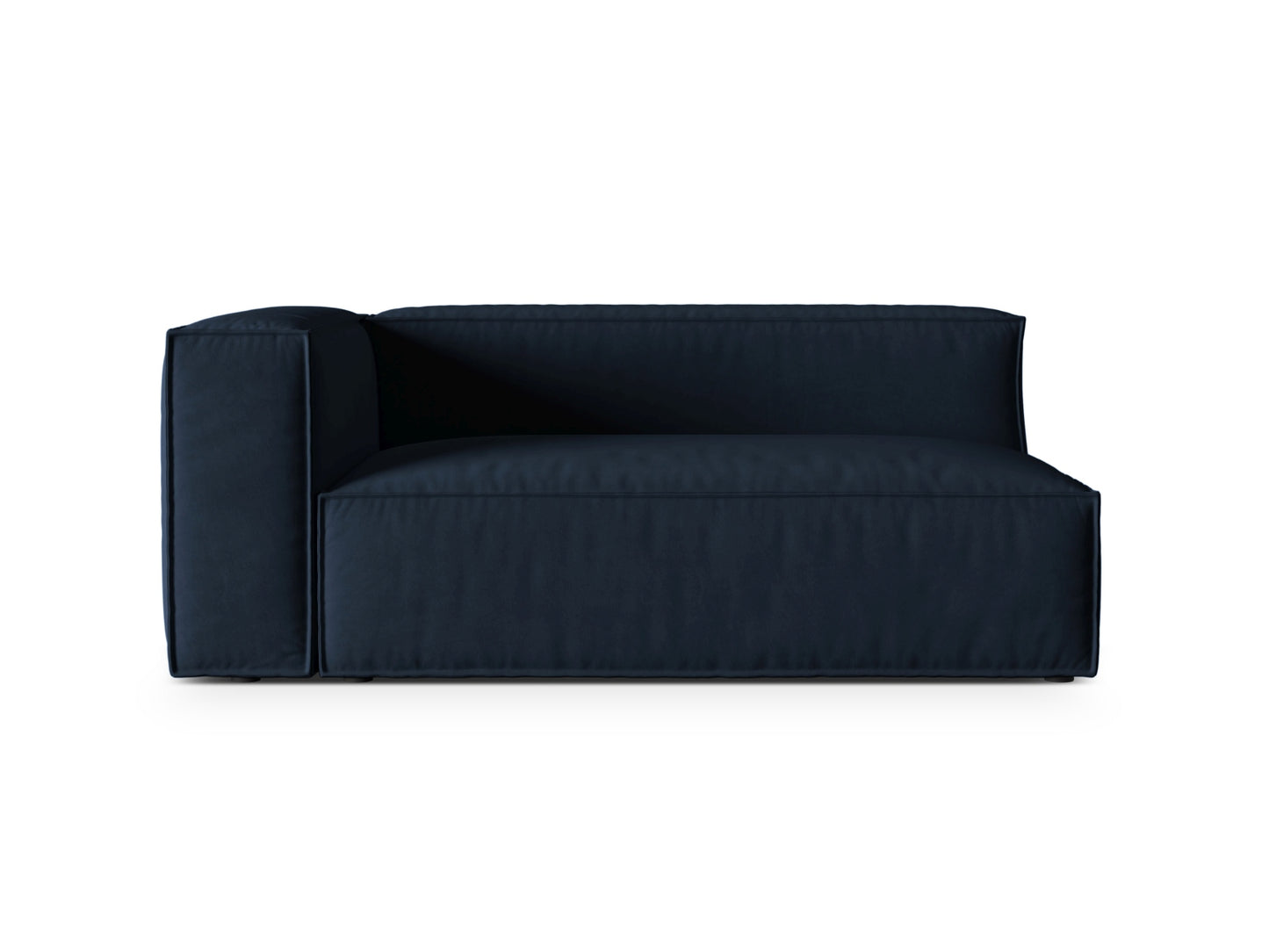 Nuria Modular Sofa, 2 Seats — Dark Blue / Left