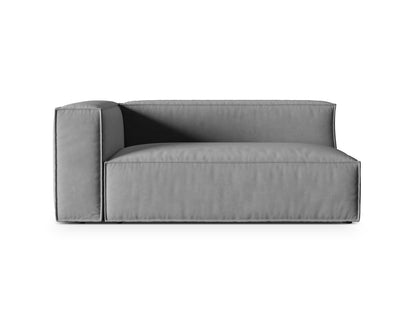 Nuria Modular Sofa, 2 Seats — Grey / Left