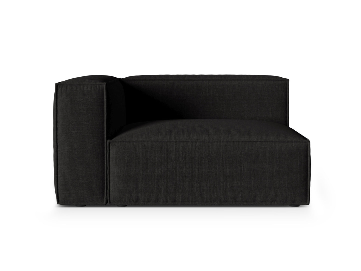 Sofamodul Strukturstoff Beige Nuria — Black
