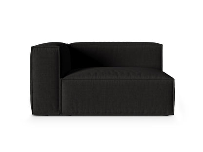 Sofamodul Strukturstoff Beige Nuria — Black
