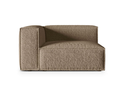 Sofamodul Bouclé Anthrazit Nuria — Cappuccino