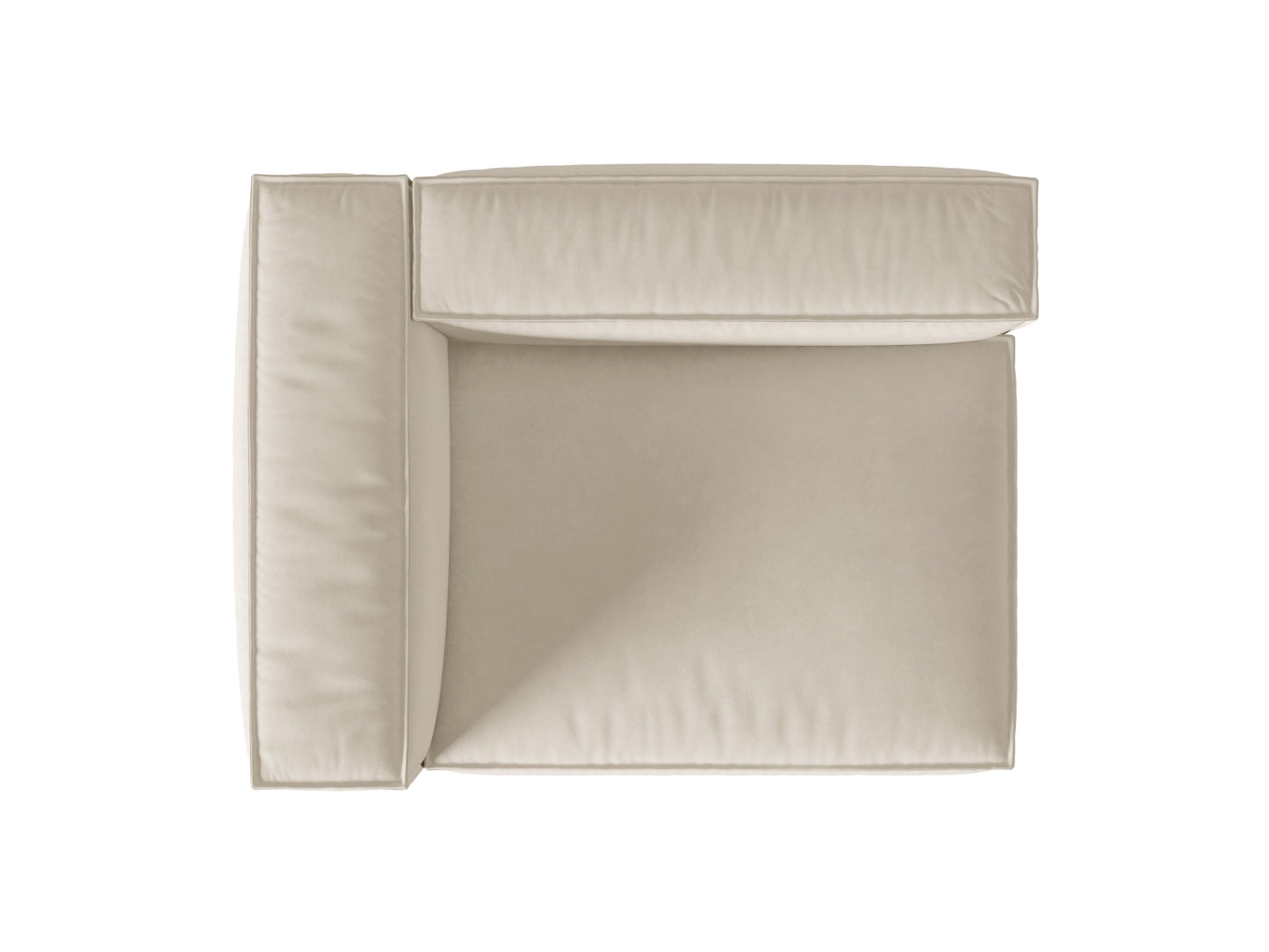 Sofamodul Samt Beige Nuria — Maße und Details